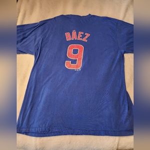 Chicago Cubs Baez Majestic 3X Men's T-Shirt
